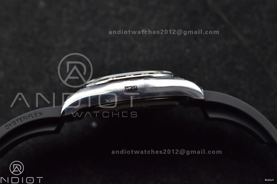 Best Oysterflex 1:1 (Weighted) SH4131 Diamonds Strap Edition 126519 Silver Black Dial on Daytona V6 QF 0301